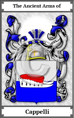 Cappelli Family Crest Download (JPG)  Book Plated - 150 DPI