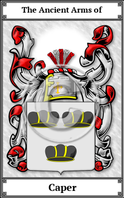 Caper Family Crest Download (JPG)  Book Plated - 150 DPI