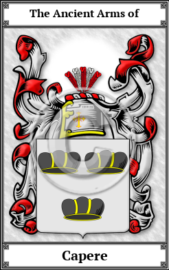 Capere Family Crest Download (JPG) Book Plated - 600 DPI