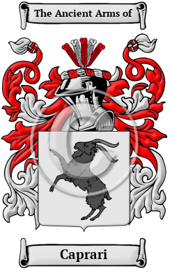 Caprari Family Crest/Coat of Arms