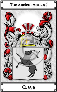 Crava Family Crest Download (JPG)  Book Plated - 150 DPI