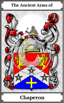 Chaperon Family Crest Download (JPG) Book Plated - 600 DPI