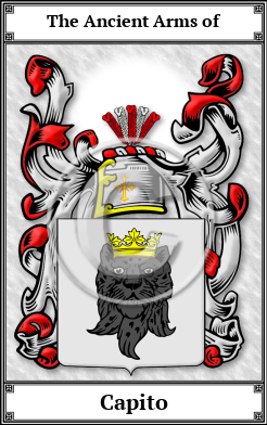 Capito Family Crest Download (JPG)  Book Plated - 150 DPI
