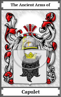 Capulet Family Crest Download (JPG)  Book Plated - 150 DPI