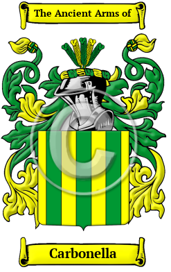 Carbonella Family Crest/Coat of Arms
