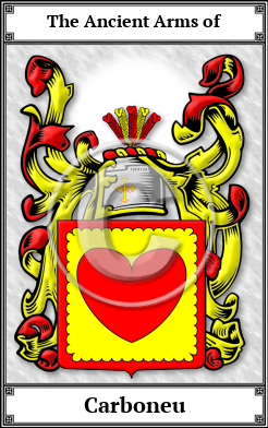 Carboneu Family Crest Download (JPG) Book Plated - 600 DPI