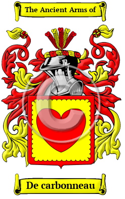 De carbonneau Family Crest/Coat of Arms