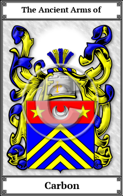 Carbon Family Crest Download (JPG)  Book Plated - 150 DPI