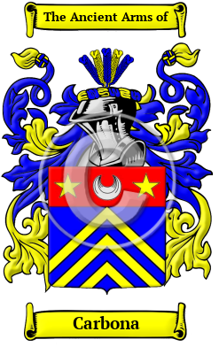Carbona Family Crest/Coat of Arms