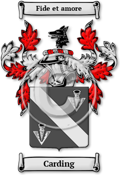 Carding Family Crest Download (jpg) Legacy Series - 150 DPI