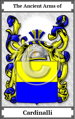 Cardinalli Family Crest Download (JPG)  Book Plated - 150 DPI