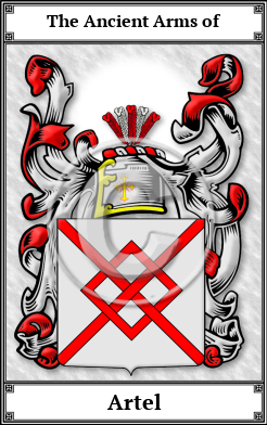 Artel Family Crest Download (JPG)  Book Plated - 150 DPI
