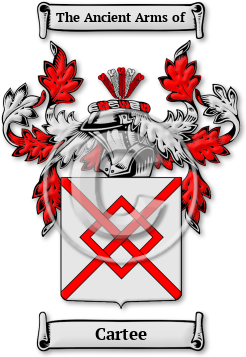 Cartee Family Crest Download (jpg) Legacy Series - 150 DPI