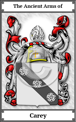 Carey Family Crest Download (JPG)  Book Plated - 150 DPI