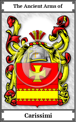 Carissimi Family Crest Download (JPG)  Book Plated - 150 DPI