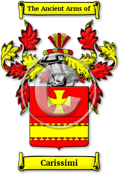 Carissimi Family Crest Download (jpg) Legacy Series - 150 DPI