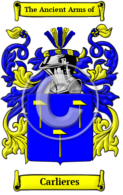 Carlieres Family Crest/Coat of Arms