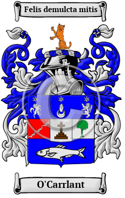 O'Carrlant Family Crest/Coat of Arms