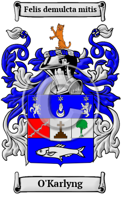O'Karlyng Family Crest/Coat of Arms