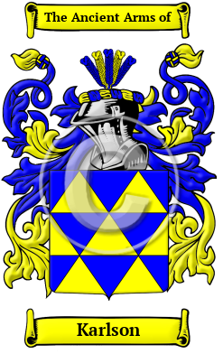 Karlson Family Crest/Coat of Arms