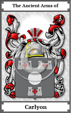 Carlyon Family Crest Download (JPG) Book Plated - 600 DPI