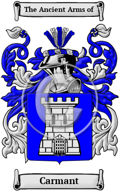 Carmant Family Crest/Coat of Arms