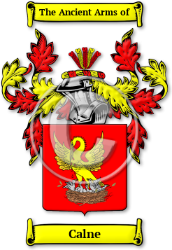 Calne Family Crest Download (jpg) Legacy Series - 150 DPI