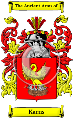 Karns Family Crest/Coat of Arms