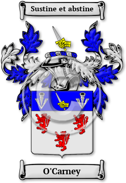 O'Carney Family Crest Download (JPG) Legacy Series - 600 DPI