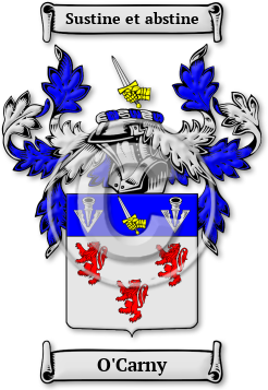 O'Carny Family Crest Download (jpg) Legacy Series - 150 DPI
