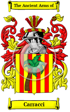 Carracci Family Crest/Coat of Arms