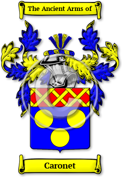 Caronet Family Crest Download (JPG) Legacy Series - 600 DPI