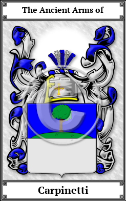 Carpinetti Family Crest Download (JPG)  Book Plated - 150 DPI