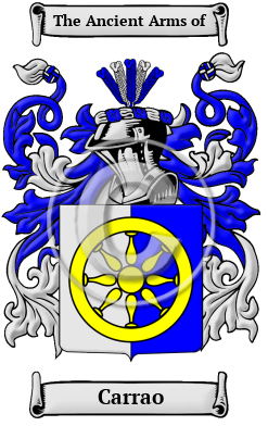 Carrao Family Crest/Coat of Arms
