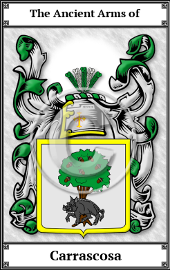 Carrascosa Family Crest Download (JPG) Book Plated - 600 DPI