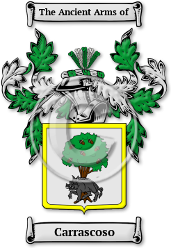 Carrascoso Family Crest Download (jpg) Legacy Series - 150 DPI