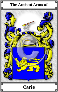 Carie Family Crest Download (JPG)  Book Plated - 150 DPI