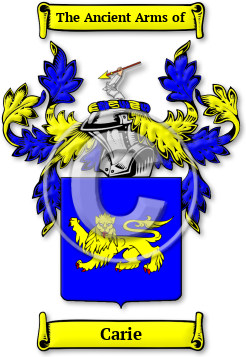 Carie Family Crest Download (jpg) Legacy Series - 150 DPI