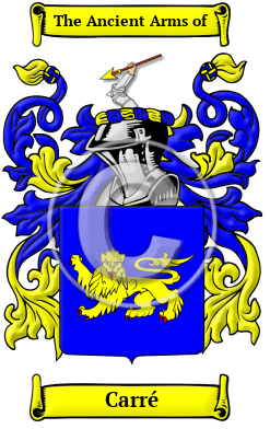 Carré Family Crest/Coat of Arms