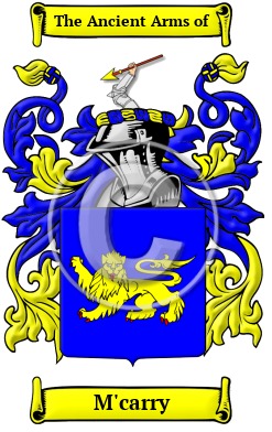 M'carry Family Crest/Coat of Arms