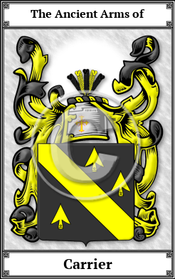 Carrier Family Crest Download (JPG) Book Plated - 600 DPI