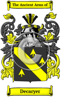 Decaryer Family Crest/Coat of Arms