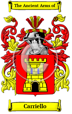 Carriello Family Crest/Coat of Arms