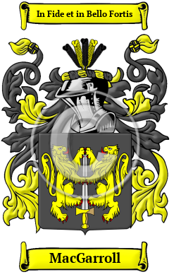 MacGarroll Family Crest/Coat of Arms
