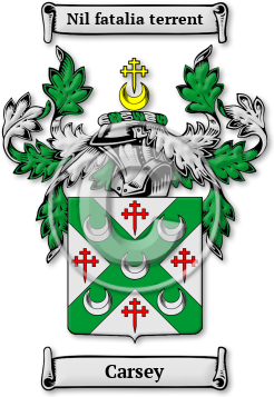 Carsey Family Crest Download (jpg) Legacy Series - 150 DPI