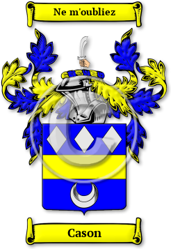 Cason Family Crest Download (JPG) Legacy Series - 600 DPI