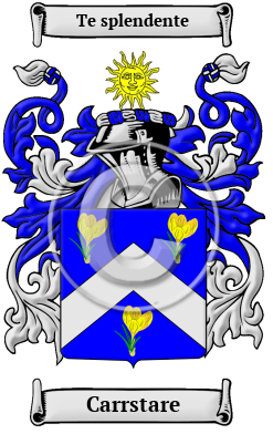Carrstare Family Crest/Coat of Arms