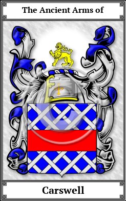 Carswell Family Crest Download (JPG)  Book Plated - 150 DPI