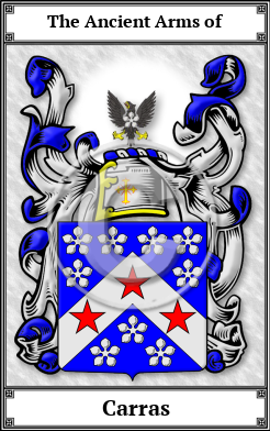 Carras Family Crest Download (JPG)  Book Plated - 150 DPI