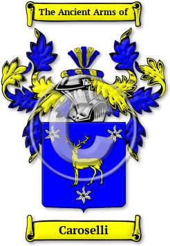 Caroselli Family Crest Download (JPG) Legacy Series - 600 DPI